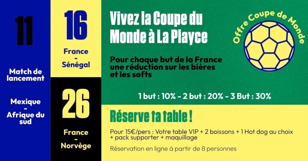 Coupe du monde 2026 La Playce Quimper