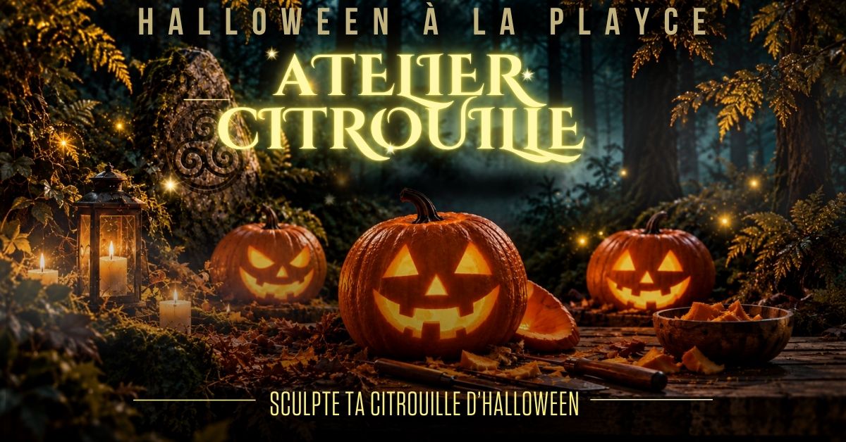 Atelier citrouille d'Halloween pour enfants à La Playce à Quimper